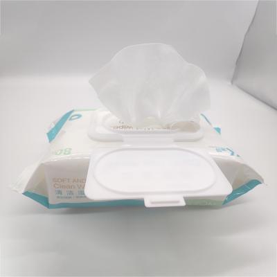 China Good Quality Care Bamboo Biodegradable Personal Cleaning Package Alone Cleansing Wet Cloths With Plastic Lip for sale