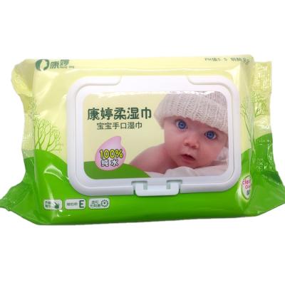 China Bamboo Biodegradable Baby Wet Wipes Clean Nonwoven Hand Babies Water Wipes One Use Wipes for sale