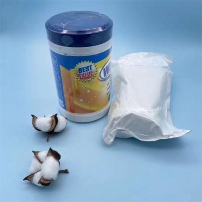 China Add Liquids To Be Wet Wipes 80Pcs High Quality Nonwoven Soft Surface Package Unscented Barrel Wet Wipes For Baby And Adults for sale