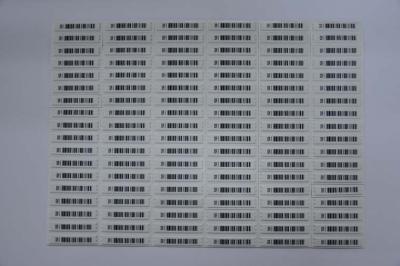 China EAS 58kHz Double-sided Adhesive Anti Shoplifting Label AM Labels Checkpoint Soft Labels for sale