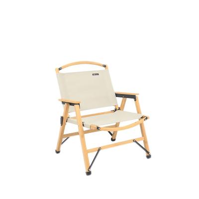 China Factory Price Modern Portable Outdoor Folding BambooKermit Adjustable Camping Chair Outdoor Furniture Natural Chair for sale