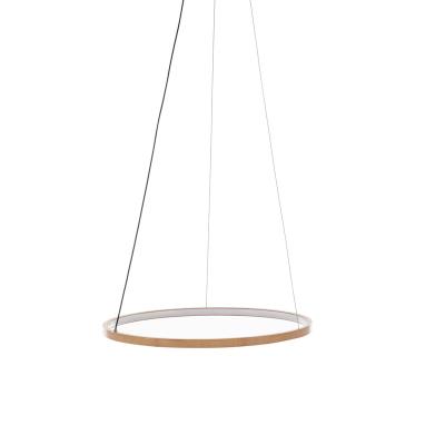 China Modern Simple Hanging Living Room Ceiling Decorative Pendant Lights Simple Circle Rings Modern Led Bamboo Chandelier Light for sale