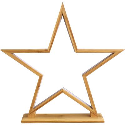 China Wholesale Modern Wooden Christmas 90cm Table Light LED Decorative Star Spiral Five Switch Simple Type for sale