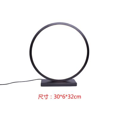 China Wholesale modern simple type modern decorative abient lighting spiral light LED table lamp switch black color for sale