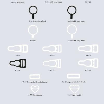 China Hot Selling Sexy Nylon Coated Ring Garter Hook Garter Clips Garter Underwear Multi Color for sale