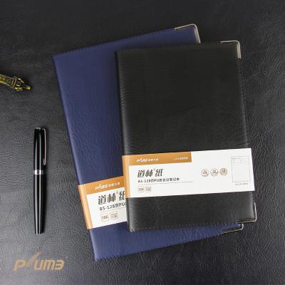 China Recycled and eco-friendly hardcover and line journal custom PU leather diary paper bullet notebook for sale