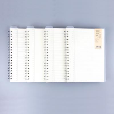 China High Quality Recycled Eco-Friendly Spiral Notebook with Clear Plastic Cover for sale