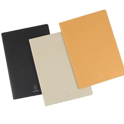 China Black/Gray Softcover Diary Notebook A4 B5 46 Sewing Sheets / Softcover Kraft Paper With Hot Stamping Logo for sale