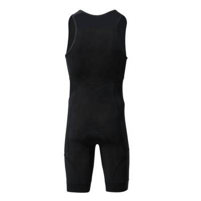 China Cycling Antibacterial Custom Sleeveless One Piece Triathlon Suit Triathlon Recycling Suit for sale