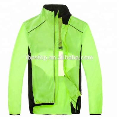 China Breathable Custom Windproof Cycling Jacket Polyester Cycling Anorak for sale