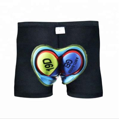 China MOQ Mesh Fabric Men Gel Padded Antibacterial Breathable Cycling Bottoms Shorts Bicycle Cycling Underwear Riding Cycling Shorts for sale