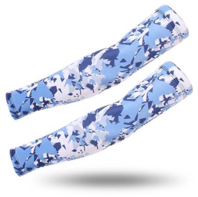 China Antibacterial Custom Sublimated Digital Camouflage Cycling Arm Sleeves for sale