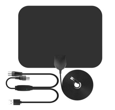 China TV Antenna 80 Miles Range HDTV Indoor Digital Antenna 1080P For Amplifier Signal Booster DVB-T/T2 HD Television EJ-HDTV 09 for sale