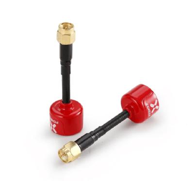 China New Arrival SMA/RPSMA Mini Lollipop 5.8G 2.3dBi RHCP Mini FPV Antenna 59mm Red/Black Antenna For RC Drone FPV Multicopter EJ-FP 05 for sale