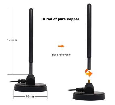 China 35dBi 433MHz Pure Copper High Gain Base Big Magnetic Sucker Antenna With SMA Male Connector for sale