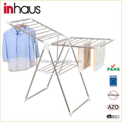 China Butterfly Shape Garment Rack Shirts Clothing Eco-friendly Type And Style Adjustable Clothes Drying Rack for sale