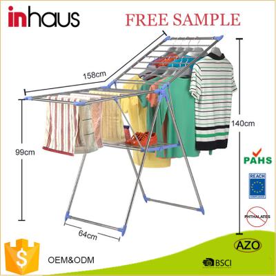 China Best Price Mini Portable Folding Hanging Balcony Clothes Airer Eco-friendly Indoor Laundry Fabric Dryer Rack For Home for sale