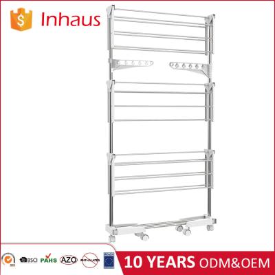 China Eco - Friendly Heavy Duty High Quality Folding Laundry Drying Rack Malaysia With Foldable Feet for sale