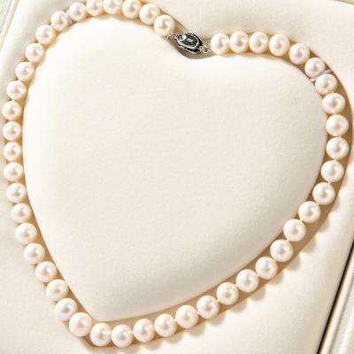 China Fashionable Natural Freshwater Colorful Pearl Necklace Mothers Day Gifts Pearl Necklace 8mm-9mm Round Round Pearl Necklace for sale