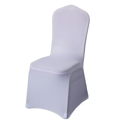 China Wholesale Custom Durable Stretch Universal Spandex Dining Chair Covers Wedding Decoration Chair Cover Wedding White For Wedding for sale