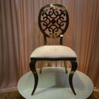 China Modern Stackable Restaurant Stainless Steel Chair Wedding Decoration Event Party Hotel Lounge Chairs for sale