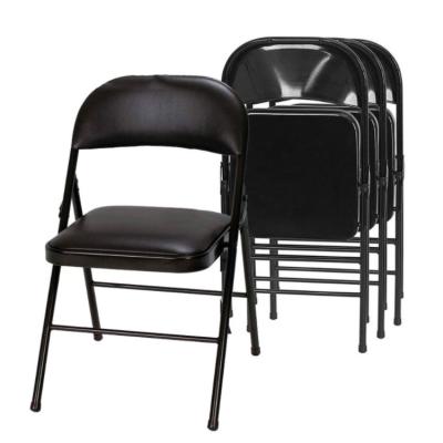 China Custom Modern Wholesale Commercial Outdoor Stackable Garden Metal Folding Chair For Wedding Party Events for sale