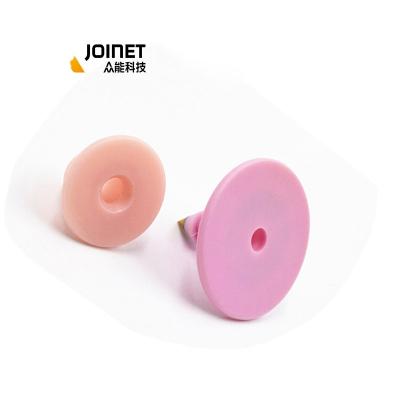 China Farm Use Pig Sheep TPU Waterproof/Waterproof Cattle Ear Tags Diameter 30mm SI HF UHF RFID Animal Ear Tag for sale