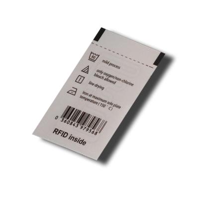 China Passive waterproof/waterproof UHF textile garment RFID tag anti-theft customization RFID label production for store system for sale