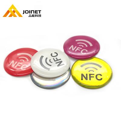 China round key tag 125khz nfc rfid cmrfid OEM sticker nfc blocador tag cards 215 card tag waterproof/waterproof rewritable custom nfc sticker fully pro for sale