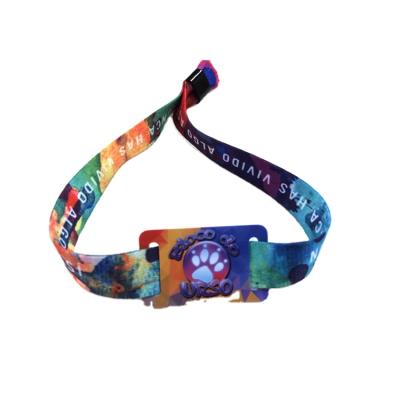 China Hot Selling Woven Wristband Waterproof/Waterproof Logo Rfid Nfc Modern Custom Made Fabric+Pvc Tag Silicone for sale