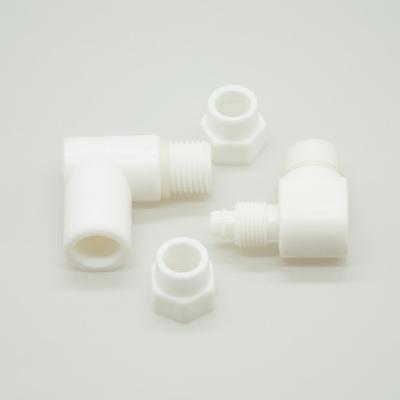 China Hotel L Type Plastic Connector Fitted Fixture For Water Purifier Plastic Connector for sale