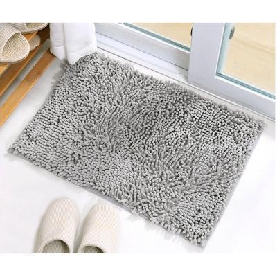 China Hot Sale Noodle Microfiber Chenille Anti-Slip Door Mat Waterproof for sale