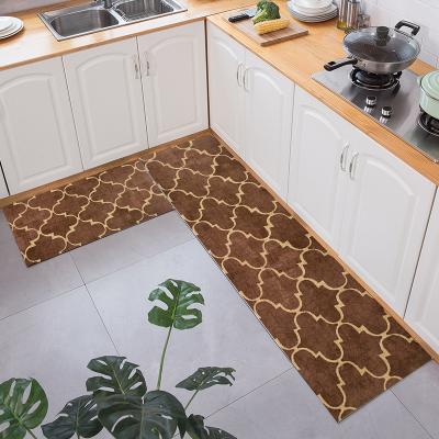 China Wholesale Cheap Modern Kitchen Mat Supplier PVC Anti-fatigue Comfort Set Washable for sale