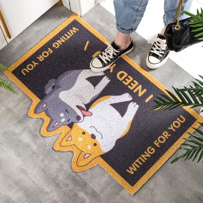 China Wholesale PVC Entrance Foot Washable Custom Printed Door Mat for sale