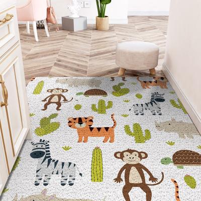 China Factory Reception Noodle Washable Entrance Mat Pvc Coil Door Mat for sale