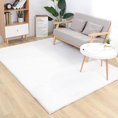 China Nordic Modern White Non-slip Rabbit Fur Furry Rug Blanket Sheepskin Blanket Living Room Soft Blankets 9x12 for sale