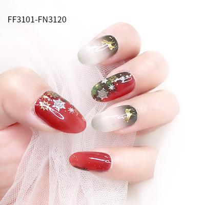 China 3d Nail Art DIY Decoration Hot Sale Chrismas Nail Jel Strips 2020 New Designs For Nail Wraps And Nail Art Stickers for sale