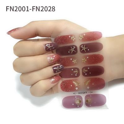 China 3d Nail Nail Art Stickers Nail Wraps Crystal DIY Decoration Nail Jel Strips Gold 3D Metallic Factory Direct Sales 4C for sale