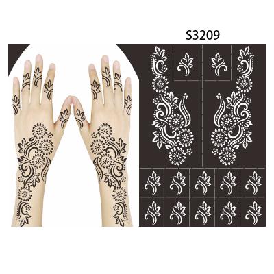 China High Quality Temporary Hot Selling Henna Tattoo Stencil Sticker For Hands Design Tiebeauty Brand Guangzhou Fitprint Factory for sale