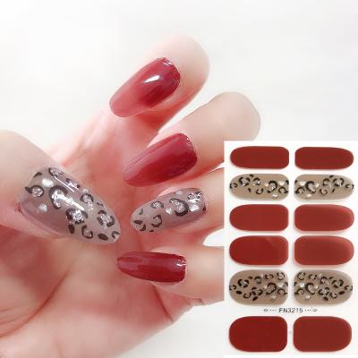 China Colorful Nail Art Stickers Glitter Metallic Gold Crystal Nail Wraps 12 WRAPS Factory Supply Translucency for sale