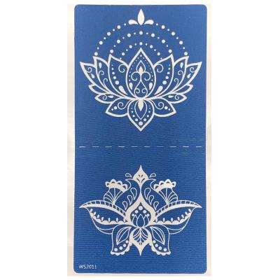 China 2021 New Hot Sale Henna Sticker Stencil Tattoo Screen Henna Temporary Tattoo Stickers reuseful painting color for sale