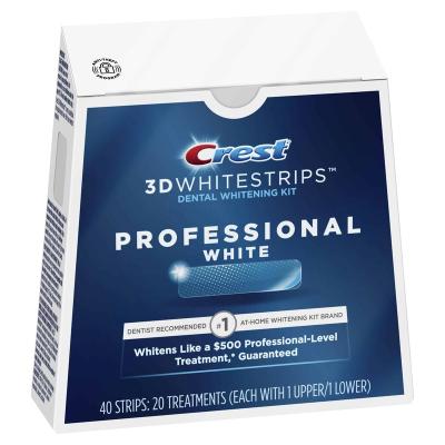 China Age 18 or Above Professional White Crest 3D Whitestrips Teeth Whitening Kit for sale