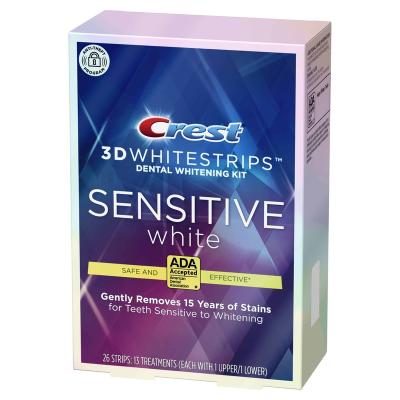 China Age 18 or Sensitive White Teeth Whitening Kit Above Crest 3D Whitestrips for sale