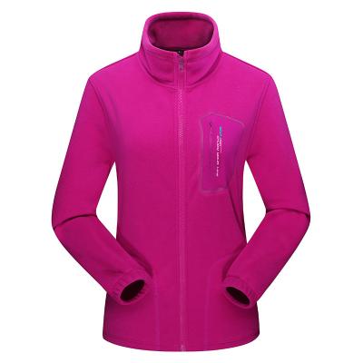 China Outdoor Breathable Winter Keep Warm Custom Flannel Coral Fleece Hoodie Breatherable Jacket For Women for sale