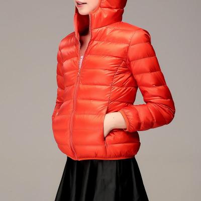 China Winter Waterproof High Style Mid Length Colorful Women's Jacket Back Down With Large for sale