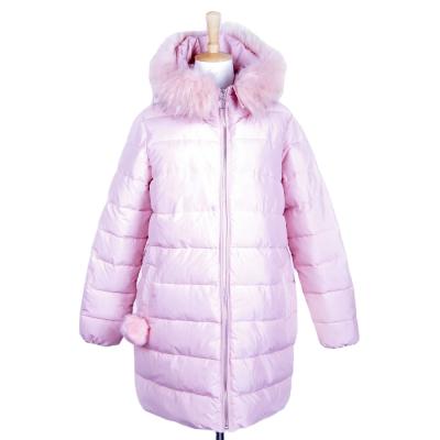 China Eco - Friendly Fashion Winter Padded Quilted Coat Jackets Long Fur Hooded for sale