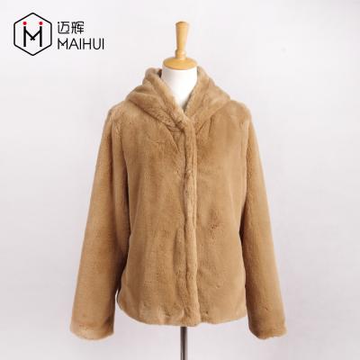 China Natural Rabbit Fur Maternity Jacket With Hood Warmer Jacket Sale In 2019 aw The Best for sale