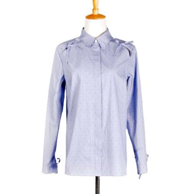 China China factory wholesale blouse anti-pilling long sleeve women shirt with Bow-knot for sale