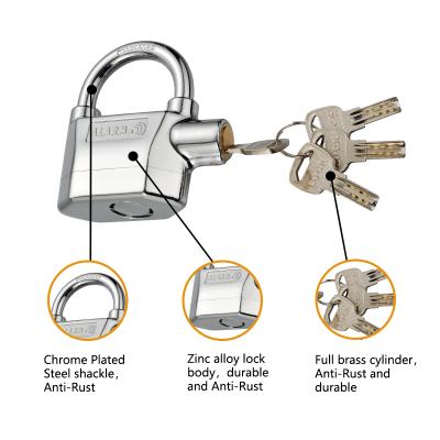 China Brass Custom Size Blister Alarm Waterproof Padlock Globestar Lock With Low Price for sale