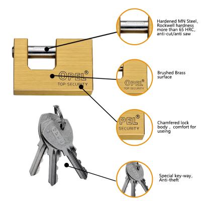 China Monoblock anti-theft lock keys adjust solid brass padlock for sale